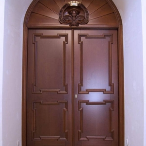 Angel Wood Sculpture - wood door