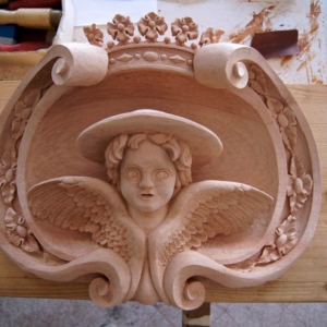 Angel Wood Sculpture
