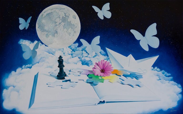 &quot;Logica and Poetry&quot; - 50 x 80 cm - Oil on canvas