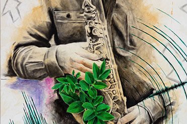 "Sound Waves" - 50 x 80 cm - Oil on canvas