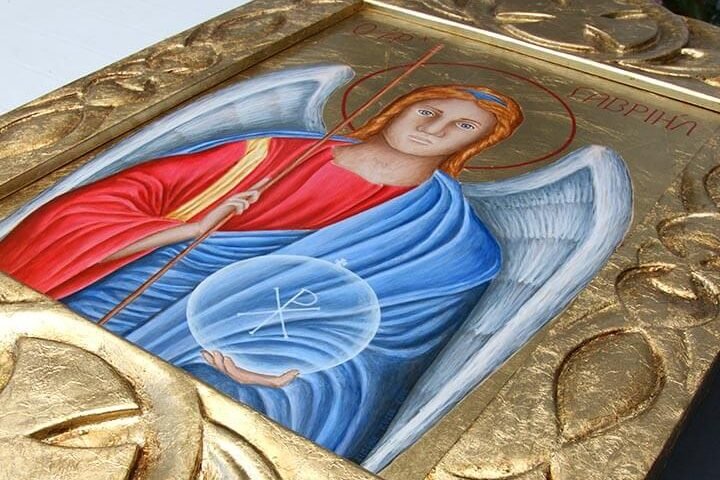 Byzantine icon of the Archangel Gabriel