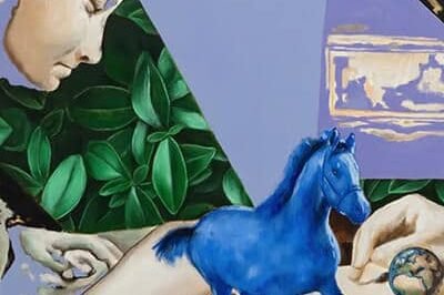 "Blue Horse" - 80 x 50 cm - Oil paint on canvas