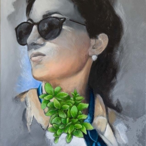 "Green Spirit" - 60 x 40 cm - Oil paint on canvas